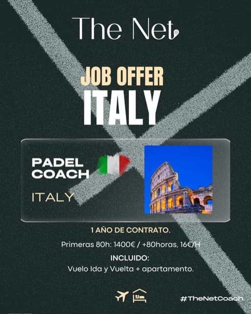 Job opportunity in Italy