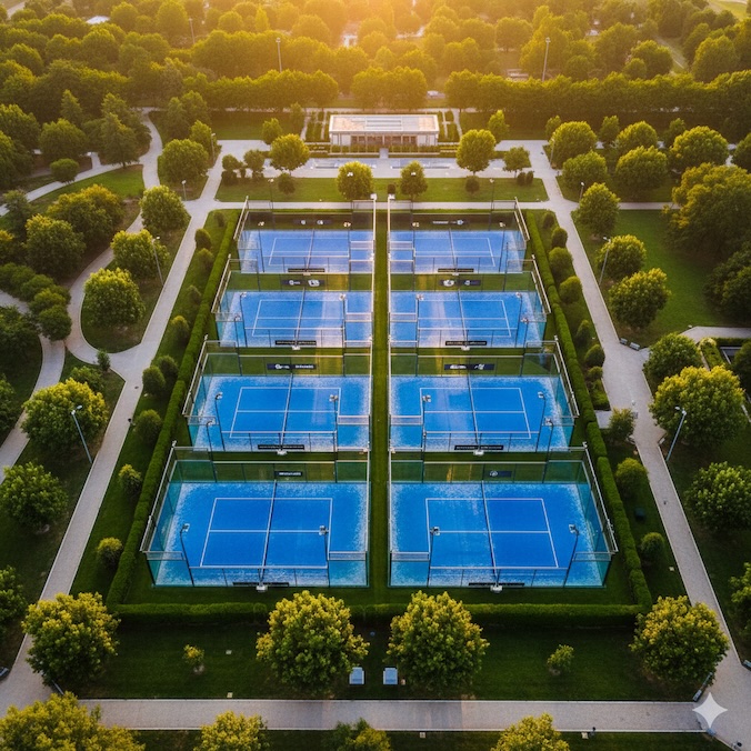 Padel club courts